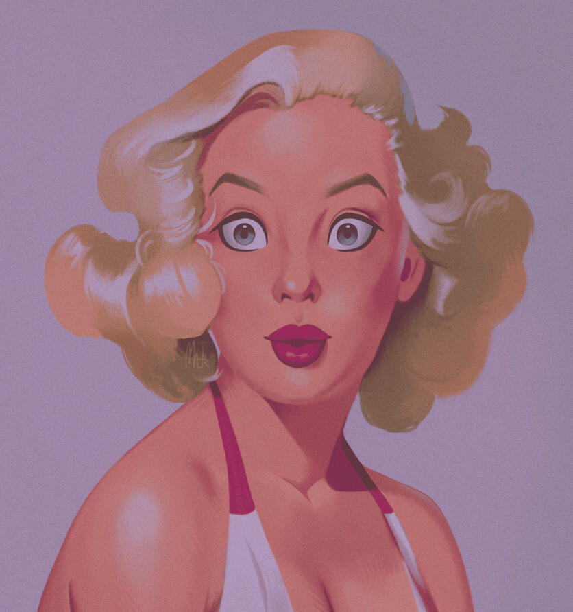 Retro Blonde Girl