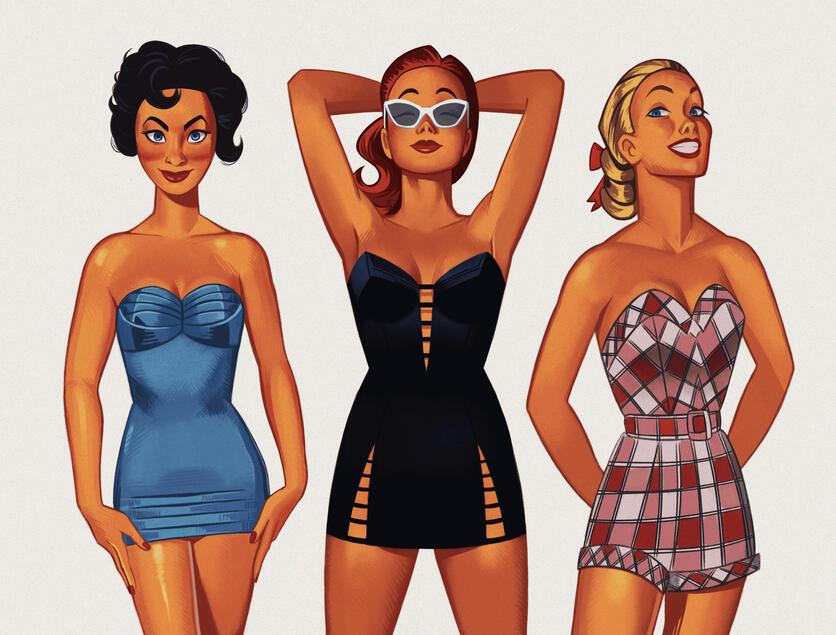 Retro Blonde Girl